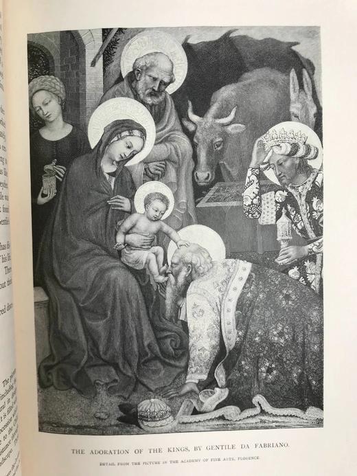 1892年 古老意大利艺术大师们 近百幅插图 漆布精装大16开 商品图11