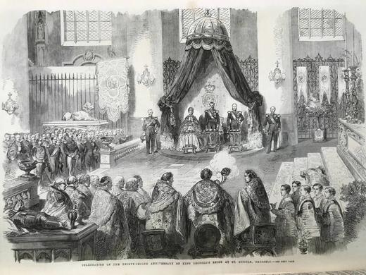 41.5*29.5cm！1862年7~12月 伦敦新闻画报 数百幅版画插图 漆布精装8开 商品图11