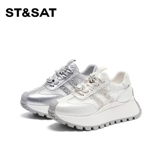 星期六清冷感新中式厚底阿甘鞋SSC11120RA 商品图7