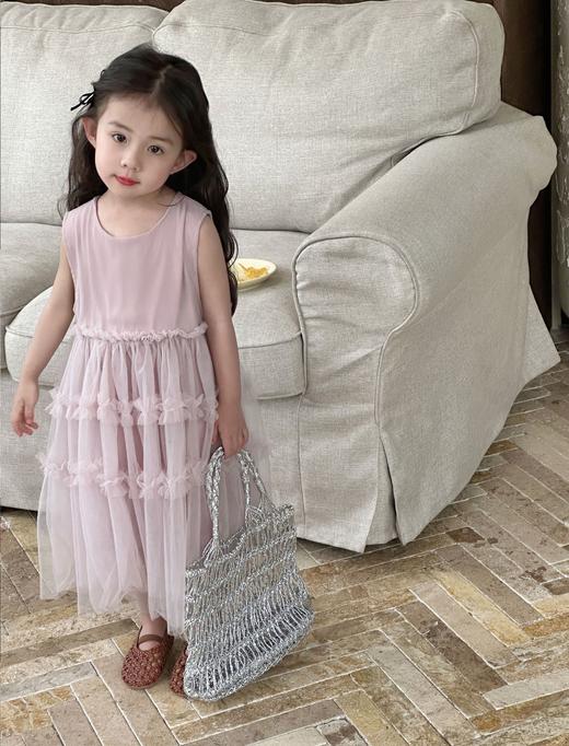 【YW】无忧购“童真童趣”夏季宝宝舒适百搭网纱公主蓬蓬连衣裙522438（截单后7天发货)25年清仓捡漏 商品图1