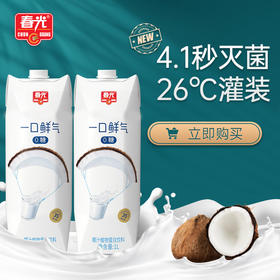 1L*2瓶一口鲜气椰汁 聚餐大瓶饮料