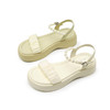 西遇厚底凉鞋女新款夏季法式仙女风珍珠一字带凉鞋配裙子女鞋V1546934 商品缩略图4