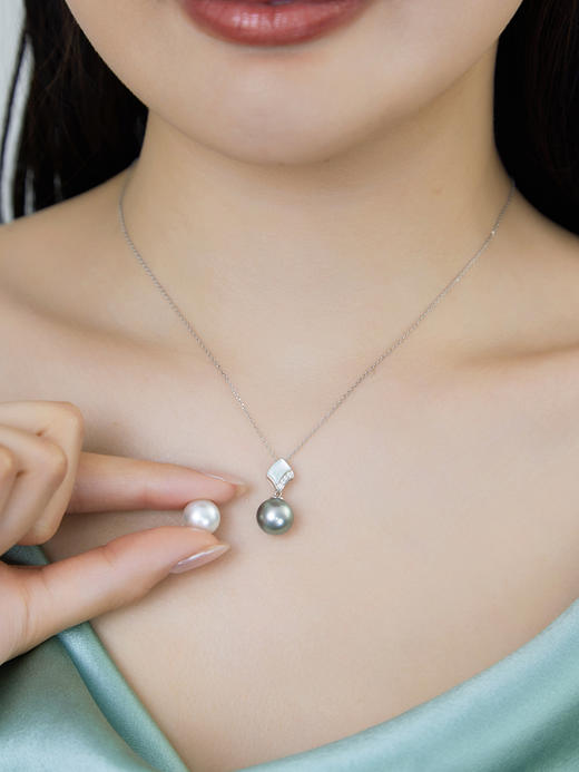 【黑科技】芳霏-可拆卸珍珠吊坠（会员享试戴权益，定制后不支持7天无理由退换货） 商品图5