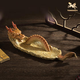 铜师傅 正版授权《武当联名龙香插》桌面客厅家居装饰摆件