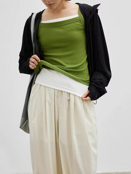 步履不停/4B14037C/基础多色坑条吊带 商品图3