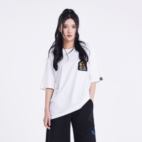 ACEYKYB黄子韬趣味积木塔T恤男女2025夏季新款章仔贴布绣休闲短袖