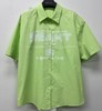 2-7MZ前幅设计印字母短袖衬衫40430（绿） 夏季 142070100321 商品缩略图1