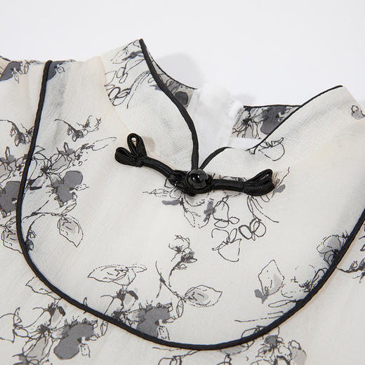 贝贝怡女童连衣裙夏装2024新款儿童国风新中式旗袍宝宝公主裙汉服 商品图5