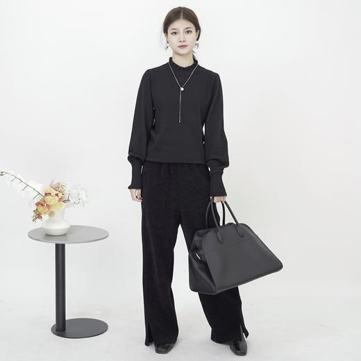 两三事新款纯色套头毛针织衫半高领针织-S24CZZ034 商品图4