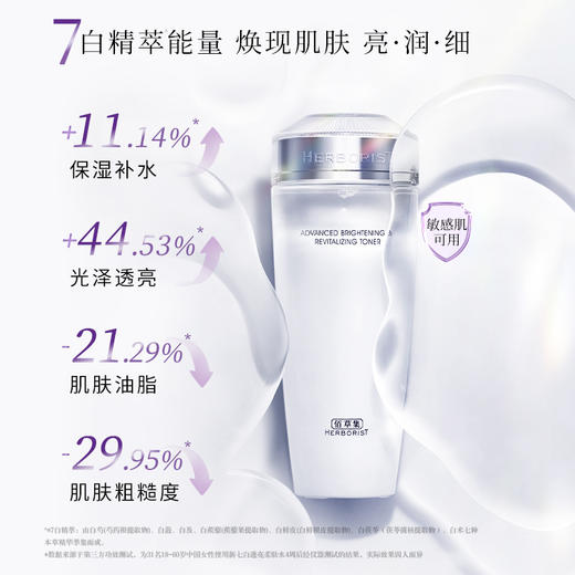 佰草集新七白透亮柔肤水180ML 商品图1