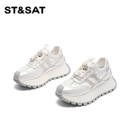 星期六清冷感新中式厚底阿甘鞋SSC11120RA 商品图6