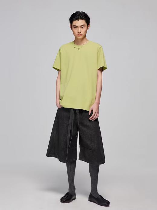 Simple Project/K241500/纯棉原色赤耳双腰带剑道廓形牛仔短裤 商品图3