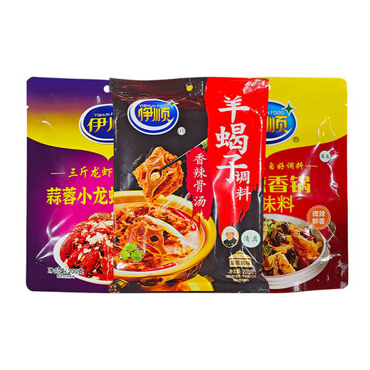 伊顺调味料200g【微辣香锅丨蒜蓉小龙虾】 商品图5