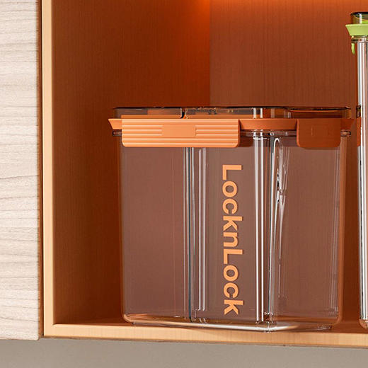 HTE954FU 乐扣乐扣 鲜享两分格密封储物罐（橙色） 商品图8