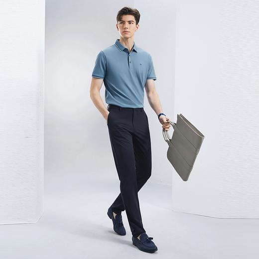 【不变形领】【5A抗菌2A防螨】柒牌polo衫男短袖夏季凉感商务百搭休闲翻领上衣	126T70080 商品图3