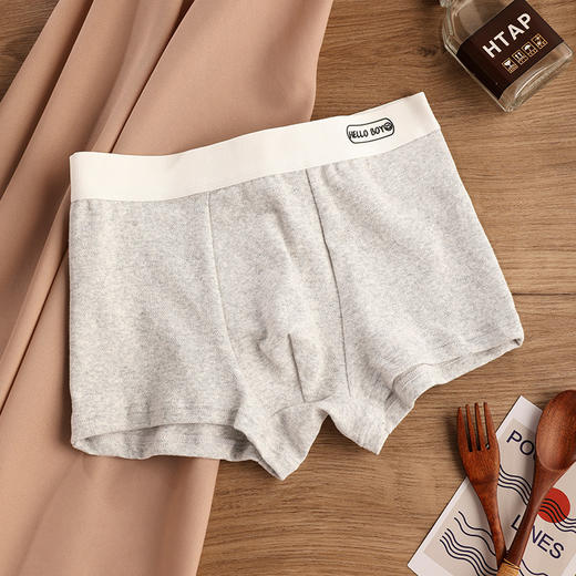 【超值3条装！简约舒适】a类棉男士内裤纯棉抗菌短裤新款透气舒适无痕四角裤纯棉大码男裤 商品图5