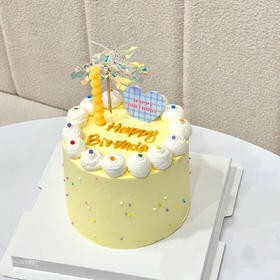 4英寸奶黄韩系小蛋糕（百分百进口动物奶油）