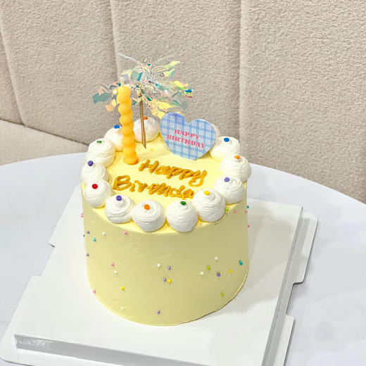 4英寸奶黄韩系小蛋糕（百分百进口动物奶油） 商品图0