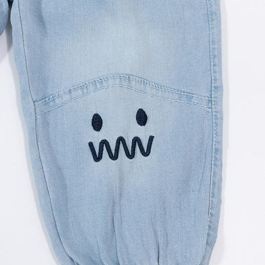 贝贝怡儿童2024新款夏季薄款大童夏装夏款休闲牛仔裤子 商品图8