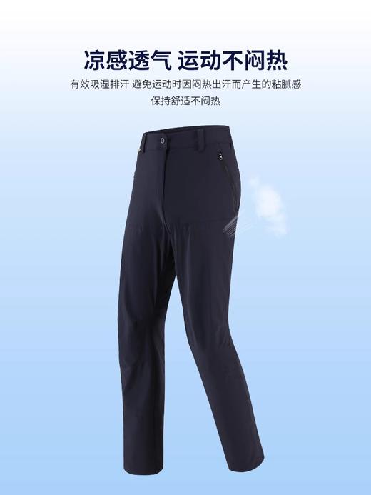 速干裤男裤2024新款夏季薄款高弹力户外健身运动透气长裤子男 商品图2