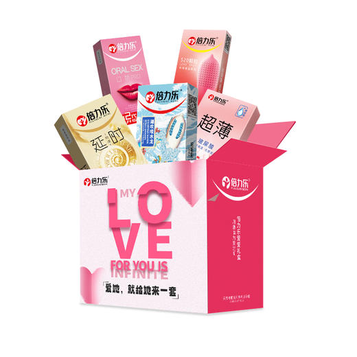 倍力乐礼盒套装情趣避孕套礼盒套装夫妻情侣用品男女用避孕套口娇套物理延时避孕套喷水龙套套水润超薄套润滑 商品图4