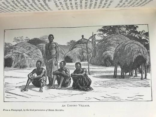 约19世纪后期 斯坦利与非洲 30幅插图 漆布精装32开 商品图7