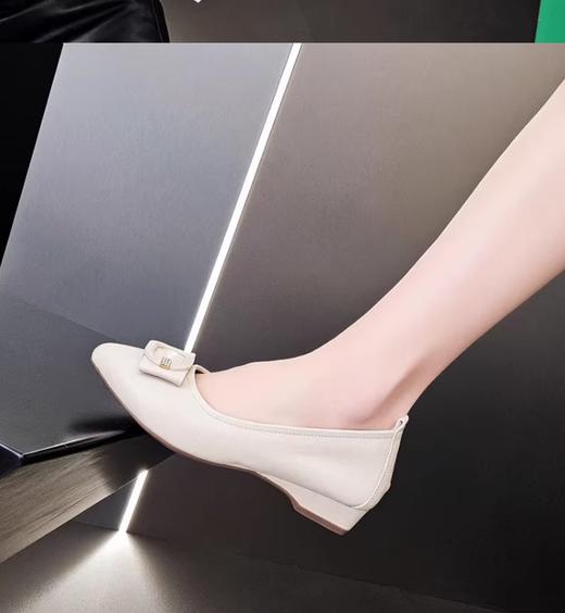 2024春季新款单鞋真皮低跟皮鞋 商品图2