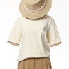 Famecoco范可儿短袖T恤女夏季刺绣撞色上衣FAC3BB001 商品缩略图0