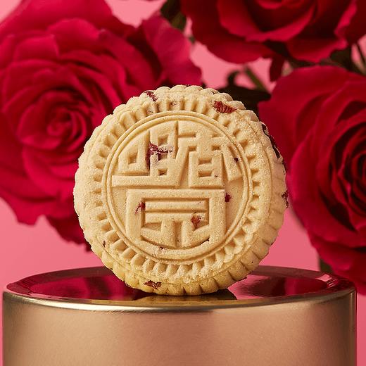 【咀香园玫瑰花夹肉杏仁饼100g】 广东特产  港湾区手信 传统零食手信休闲饼干 独立包装 商品图3