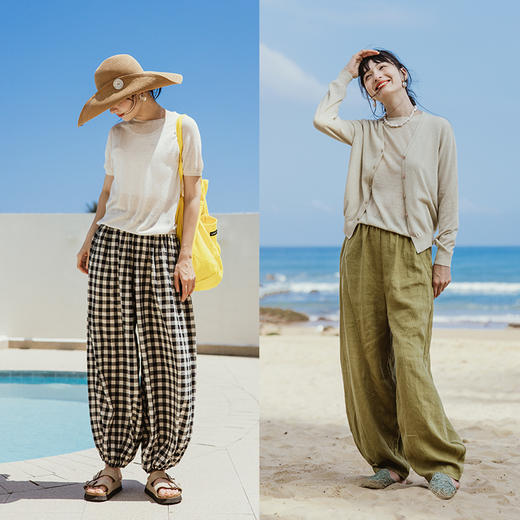 绽放旅行女装360朵/瑞士斯坦格一体成型无缝短袖轻薄棉麻开衫T恤 商品图3