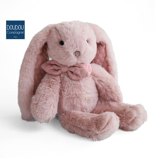 DOUDOU 粉色灰色兔子-30cm玩偶 商品图1