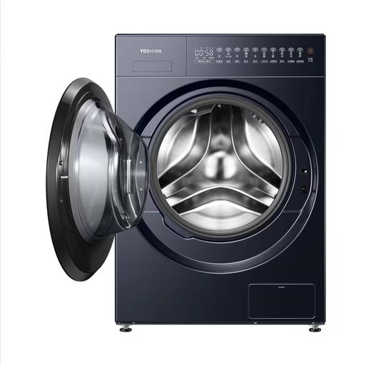 【家电特推】东芝（TOSHIBA)纯平全嵌变频10公斤全自动滚筒洗衣机 DG-10T27BG 空山黛 220V,1Ph 50Hz 转速1400 带银离子 商品图3