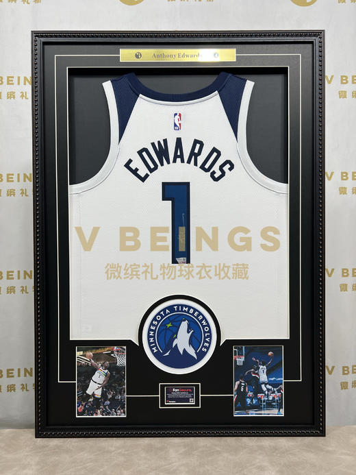 收藏系列 爱德华兹 1号白色 亲笔签名球衣 商品图1