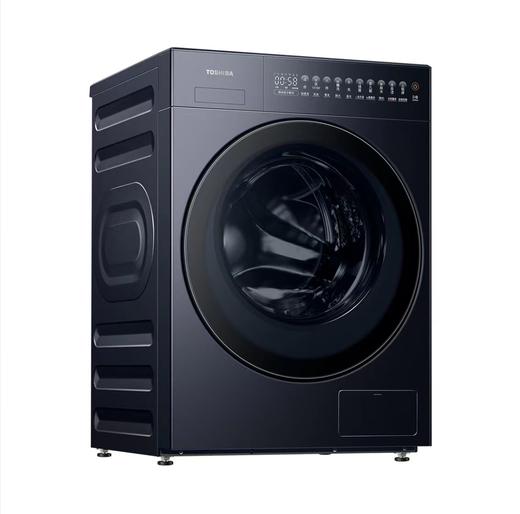 【家电特推】东芝（TOSHIBA)纯平全嵌变频10公斤全自动滚筒洗衣机 DG-10T27BG 空山黛 220V,1Ph 50Hz 转速1400 带银离子 商品图2