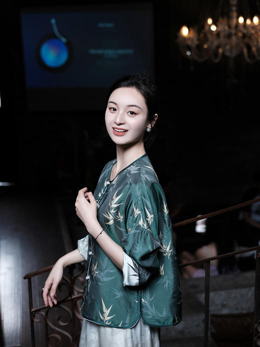 瑕疵|盛唐婧 |真丝宋锦竹之韵上衣[特价品](特殊商品不退不换) 商品图11