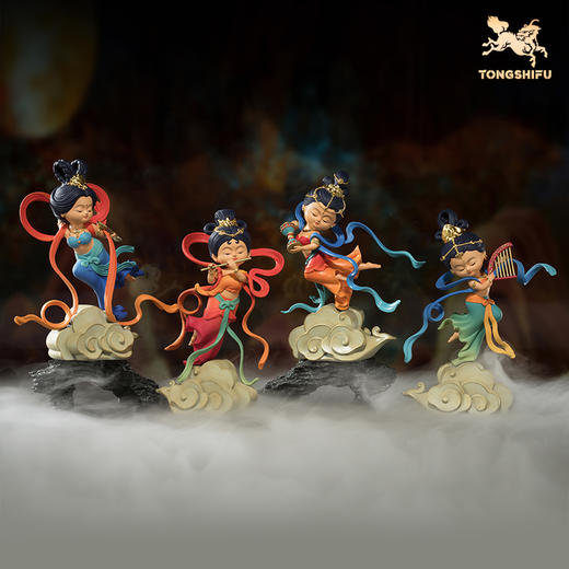 铜师傅 正版授权《敦煌联名飞天（可爱版）》客厅家居装饰品摆件 商品图0