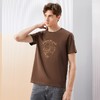 【凉感索罗纳】柒牌短袖T恤男夏季新款时尚龙纹绣花圆领休闲上衣	126T71960 商品缩略图1