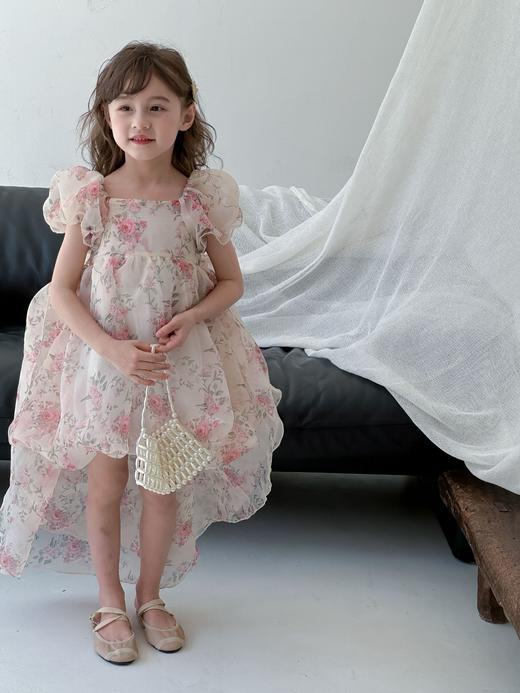 【YW】无忧购“童真童趣”韩系小清新碎花蝴蝶结宝宝公主裙拖尾连衣裙24886（截单后10天发货)25年清仓捡漏 商品图5