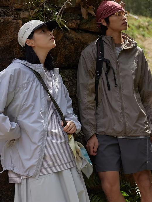 步履不停/4B18087C/蓝咖细条纹防晒短袖T恤 商品图4