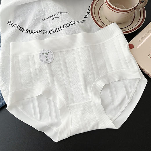【3条装 A类婴儿棉 舒适感满满~】7A纯棉内裤女少女透气无痕抑菌全棉裆女士内裤大码中腰女三角内裤 商品图9