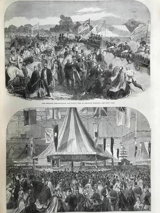 41.5*29.5cm！1862年7~12月 伦敦新闻画报 数百幅版画插图 漆布精装8开 商品图8