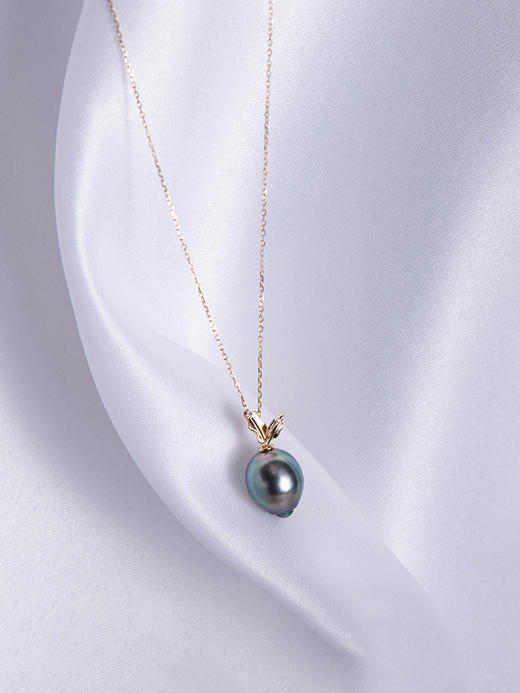LUCINE 鹿鸣珠宝 |【莱菔】黑珍珠吊坠 商品图3