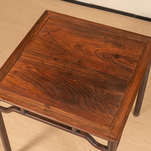 清 红木罗锅枨矮栳方桌 商品图2