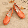 真皮平底豆豆鞋女软底软面皮鞋春秋款休闲单鞋舒适中老年妈妈鞋子22Q2502-5 商品缩略图2