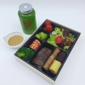 能量｜酱牛肉配虾仁蔬果沙拉