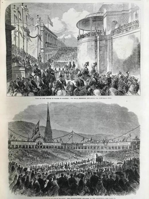 41.5*29.5cm！1862年7~12月 伦敦新闻画报 数百幅版画插图 漆布精装8开 商品图7