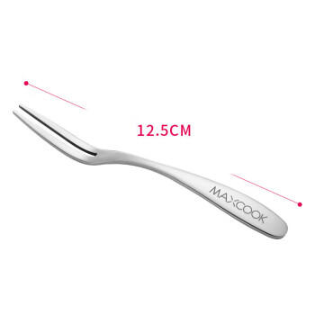 美厨（maxcook）304不锈钢水果叉 甜品叉月饼叉5件套 MCGC795 /厨具 /餐具 /刀/叉/勺 商品图0