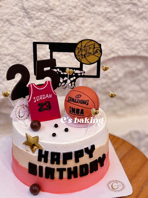 小男生/大男孩/男友老公推荐款 #篮球/球衣 B款 忌廉蛋糕（默认自提，收费配送请联系客服） 商品图0