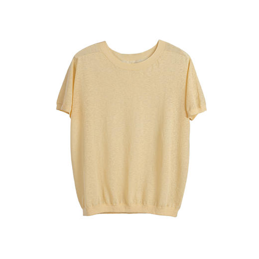 绽放旅行女装360朵/瑞士斯坦格一体成型无缝短袖轻薄棉麻开衫T恤 商品图4