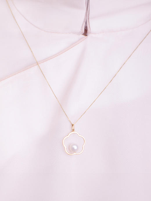 LUCINE K金彩金18K金链十字黄金链可调长短素链真金AU750锁骨链女 商品图3